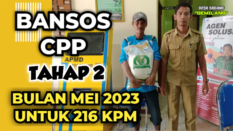 PENYALURAN BANSOS CADANGAN PANGAN PEMERINTAH TAHAP 2 TAHUN 2023